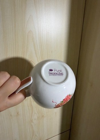 Beyaz Pastel Desenli Kupa - Görsel 3