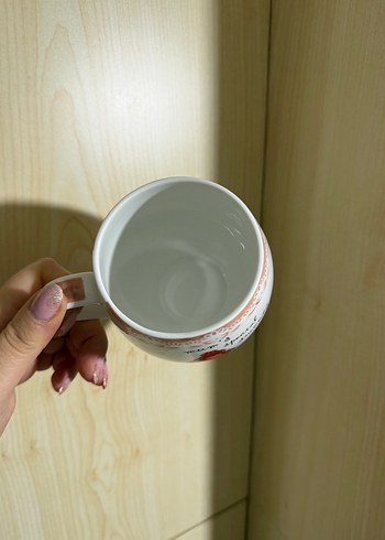 Beyaz Pastel Desenli Kupa - Görsel 2