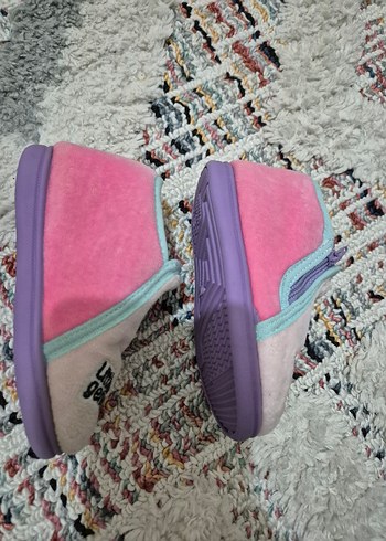 22 Beden pembe Renk Kız Çocuk Pembe Sıcak Ev Terliği