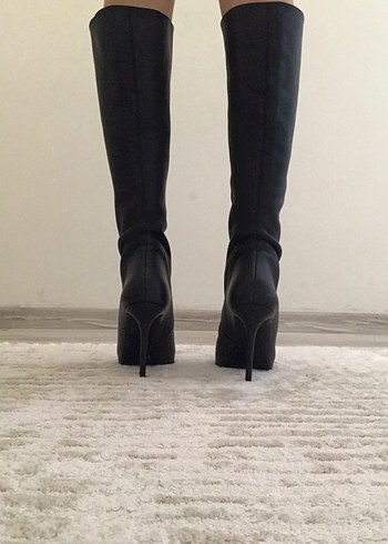 Hakiki Deri Stiletto Çizme