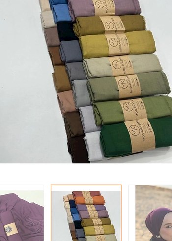 Mürdüm Pamuk Şal - Görsel 3