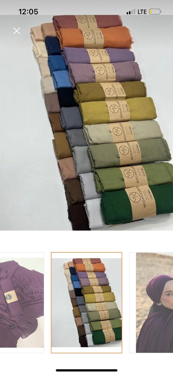 Mürdüm Pamuk Şal - Görsel 3