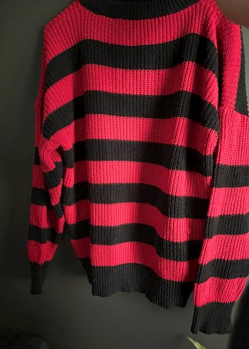 Kurt Cobain Grunge Çizgili Kazak - Görsel 3