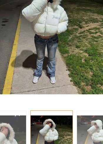 Juicy Şişme Kürklü Mont - Görsel 3