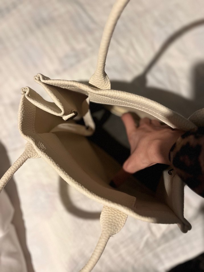 Bej tote çanta - Görsel 2