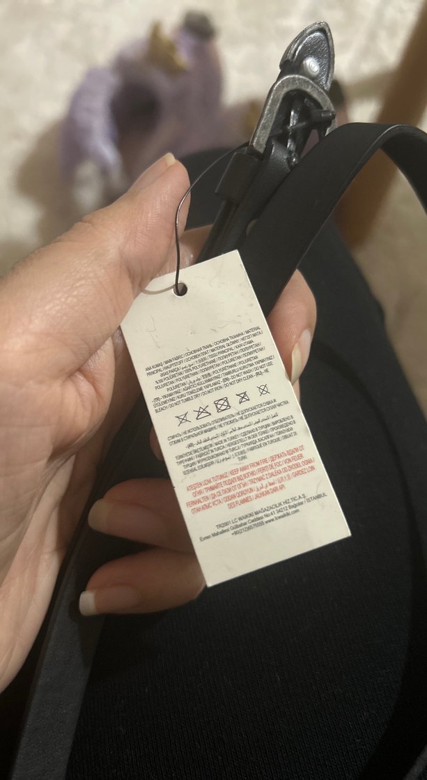 Siyah Deri Kadın Kemer - Görsel 2