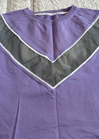 Mor Gri Kadın Sweatshirt - Görsel 3