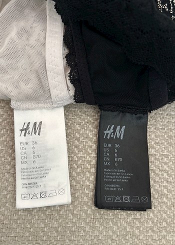 Dantel Detaylı Siyah ve Beyaz sütyen 2 adet - Görsel 2