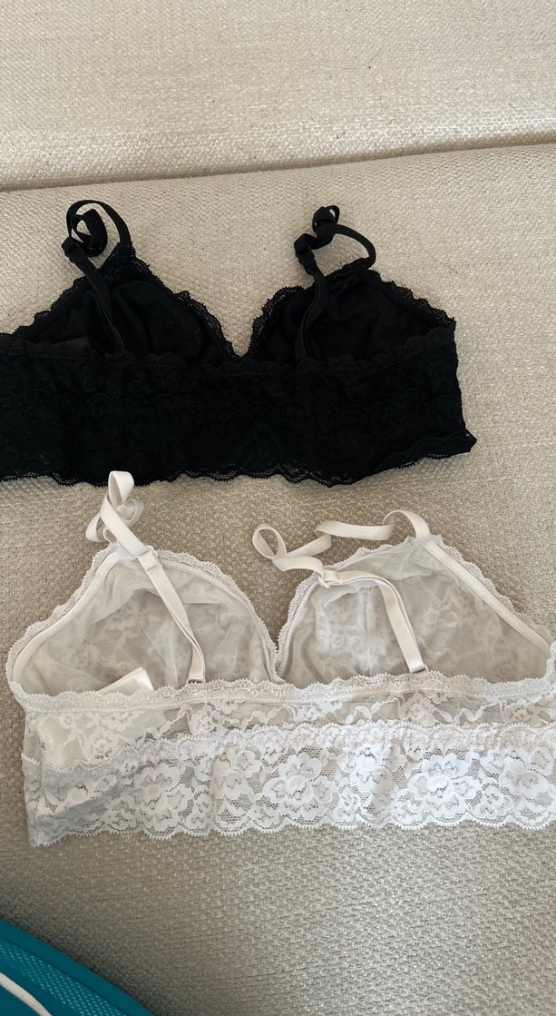 Dantel Detaylı Siyah ve Beyaz sütyen 2 adet - Görsel 3