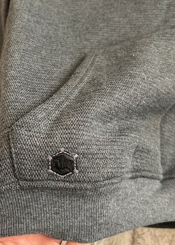 Gri Kapüşonlu Rahat Kesim Sweatshirt - Görsel 3