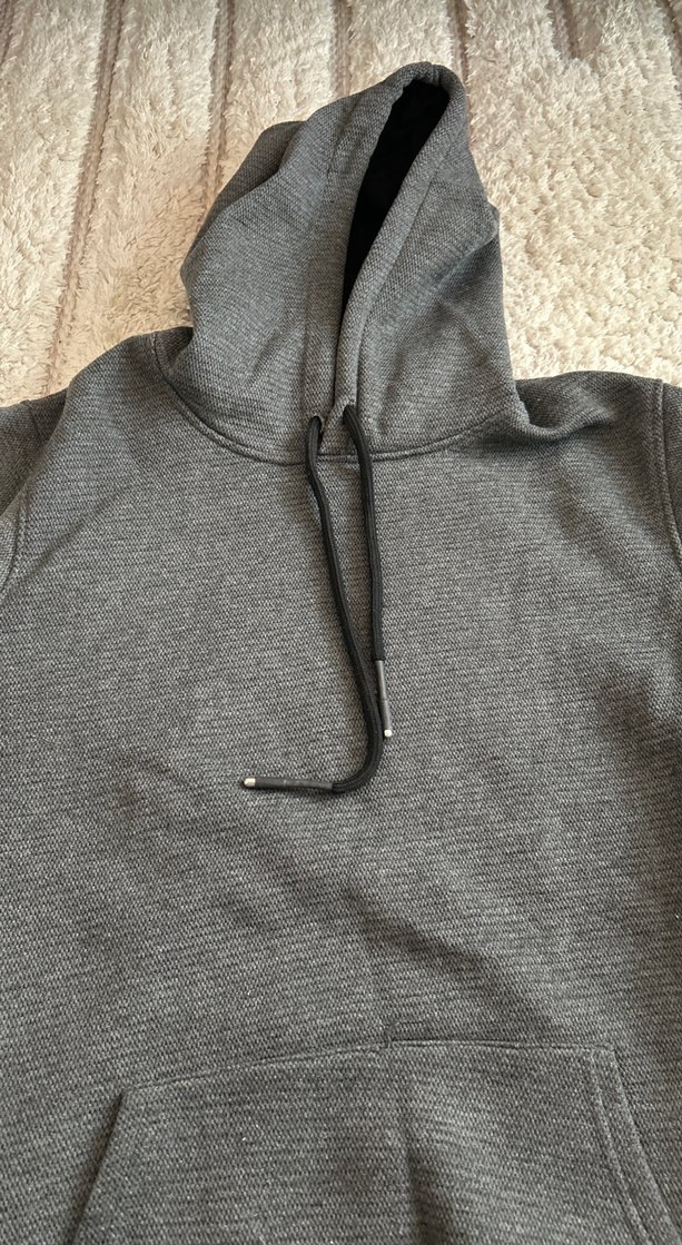 Gri Kapüşonlu Rahat Kesim Sweatshirt - Görsel 2