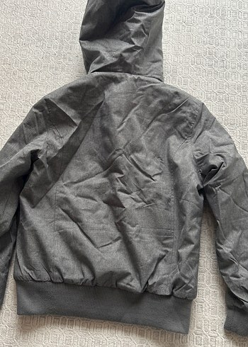 Gri Kadın Midi Kışlık Kürklü Mont - Görsel 5