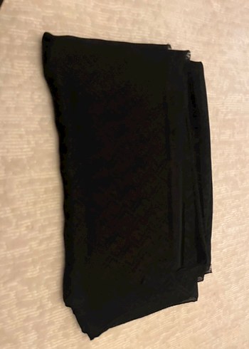 Kadın Kahverengive siyah  İpek Görünümlü Şal - Görsel 6