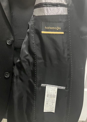 Erkek Siyah Düğmeli Takım Elbise - Görsel 4