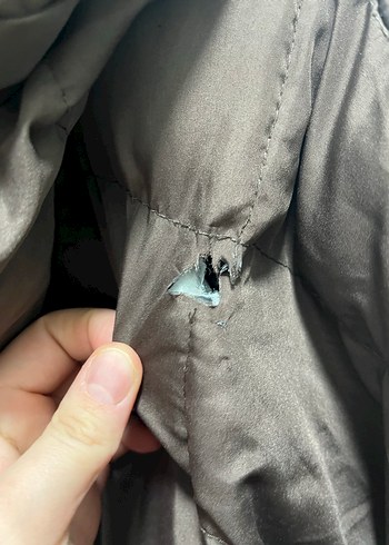 Düğmeli Kahverengi Kadın Kışlık Mont - Görsel 5