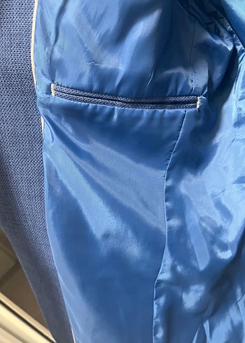 Mavi erkek şık ceket - Görsel 5