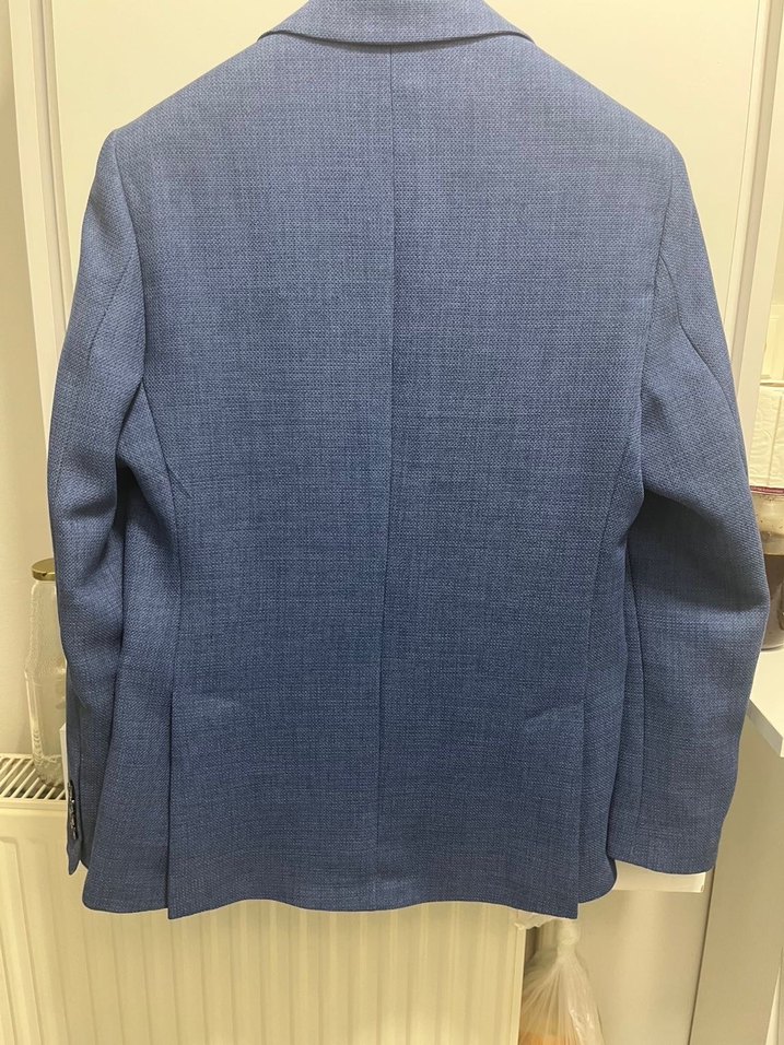 Mavi erkek şık ceket - Görsel 3