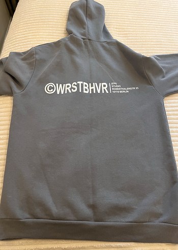 CC STORE WRST Gri Kapüşonlu Sweatshirt - Görsel 4