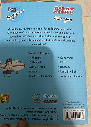  Çocuklar için Meslekler Kitap Seti-1. Sınıf