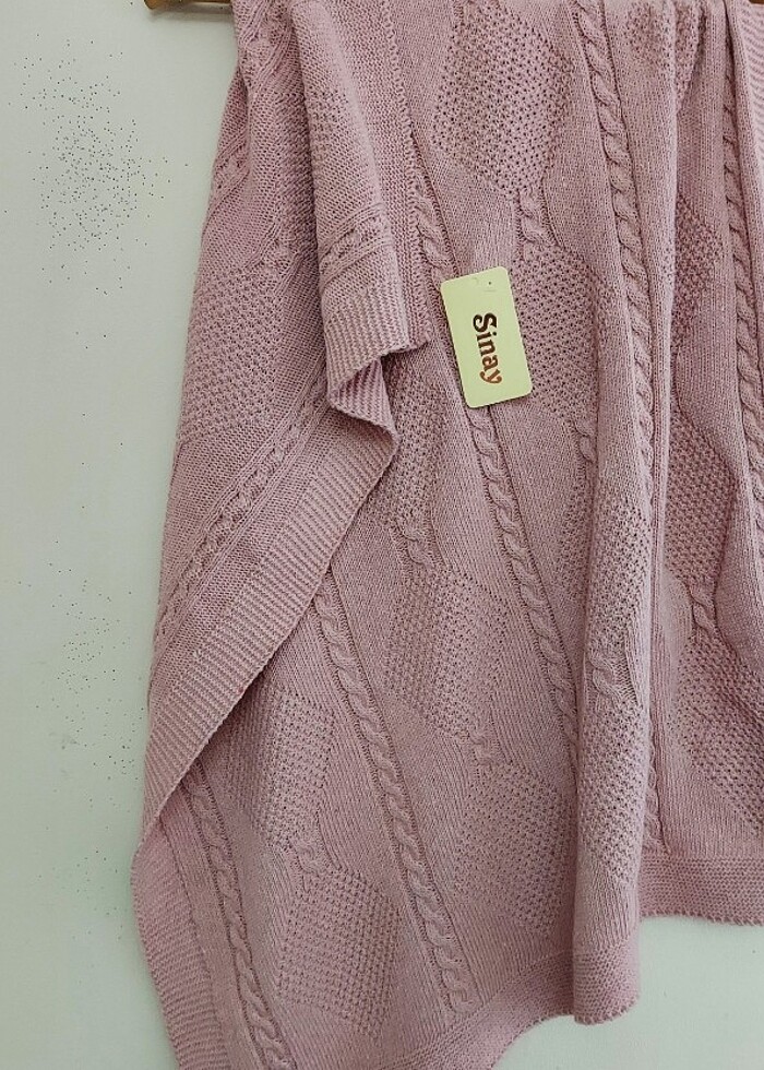 Kız Bebek Triko Akrilik Battaniye Mevsimlik  - Görsel 3