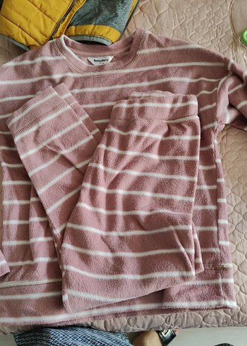 Pembe Çizgili Pijama Takımı