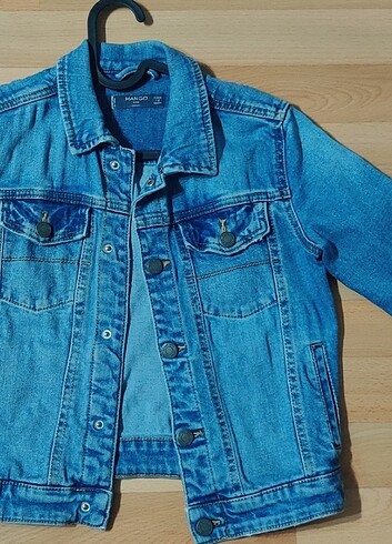 8 Yaş Beden mavi Renk Mango kot ceket