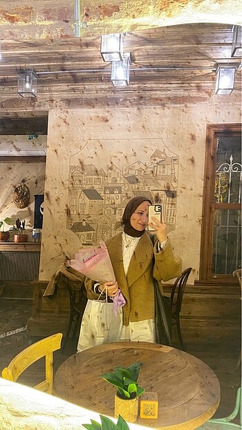 m Beden camel Renk MANUKA JACQUELINE KISA KAŞE KABAN CAMEL CEKET