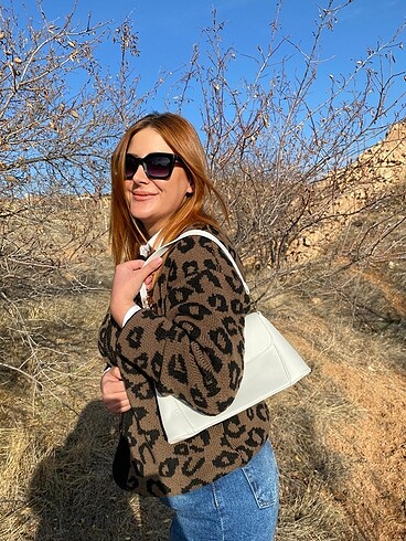 xl Beden Leopar hırka
