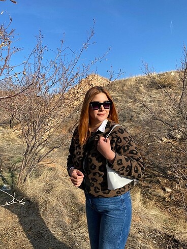 l Beden Leopar hırka
