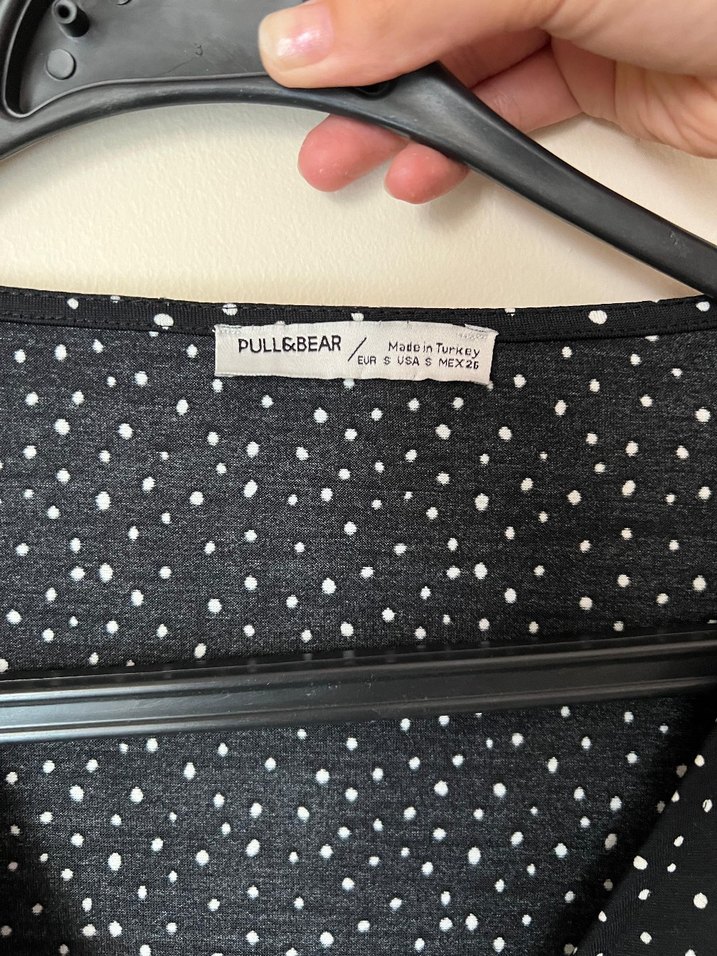 Siyah Puantiyeli Uzun Kollu Tulum - Görsel 5