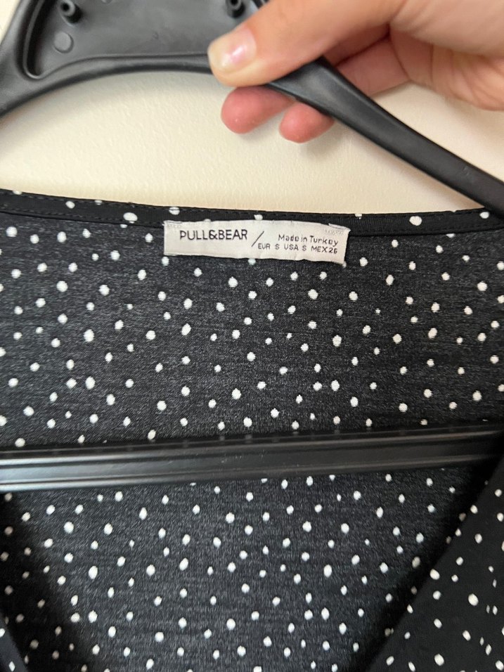 Siyah Puantiyeli Uzun Kollu Tulum - Görsel 4