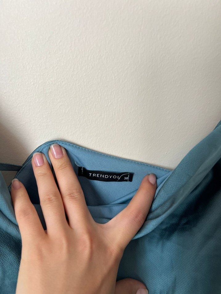 Trendyol milla  saten Uzun  Elbise - Görsel 4