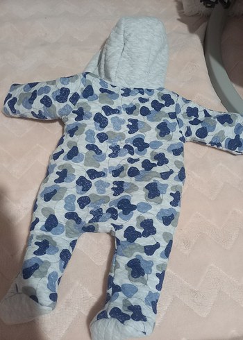 Mavi Kalin İçi Polar Bebek Tulumu - Görsel 6