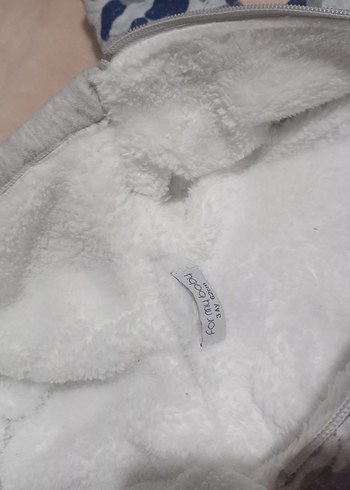 Mavi Kalin İçi Polar Bebek Tulumu - Görsel 4