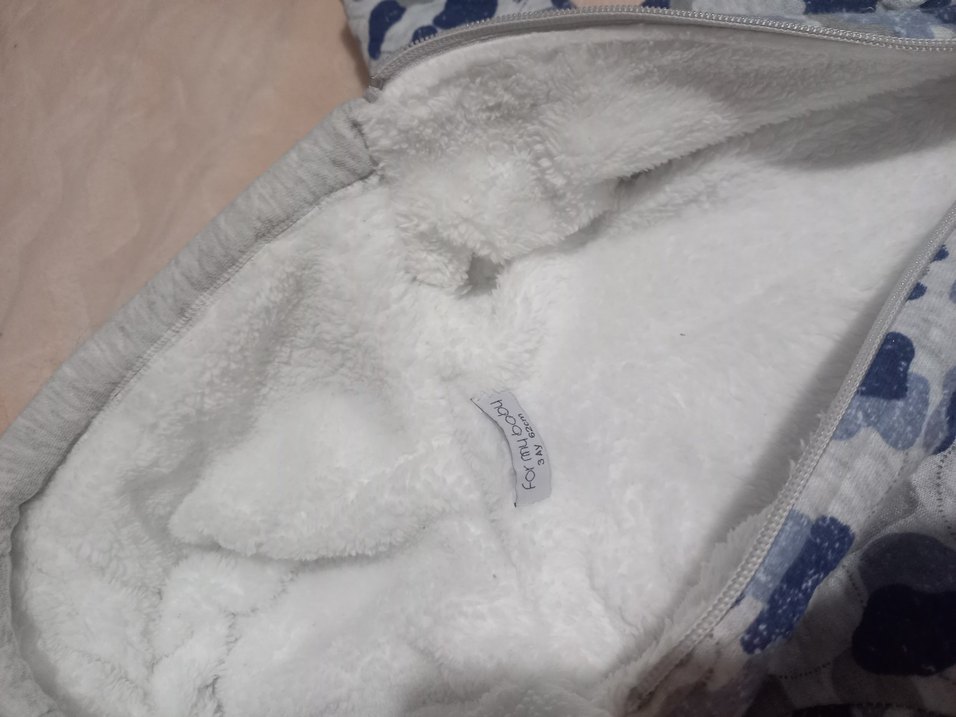 Mavi Kalin İçi Polar Bebek Tulumu - Görsel 4