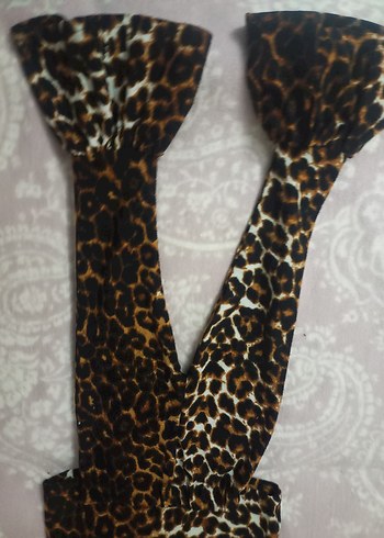 Kahverengi Leopar Desenli Bohem Çocuk Takımı - Görsel 3