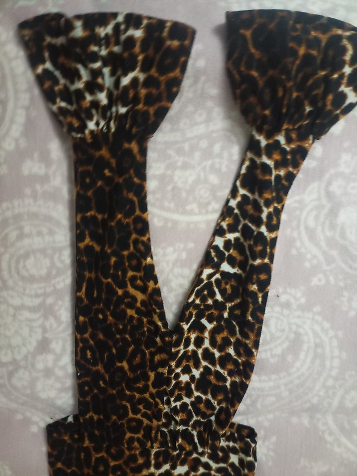 Kahverengi Leopar Desenli Bohem Çocuk Takımı - Görsel 3