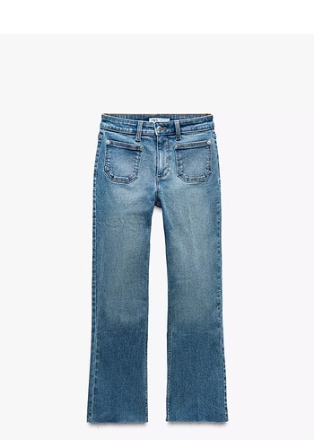 Zara Mavi Yikamali Dar Paca Jean