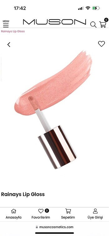 Beden Muson pembe lip gloss