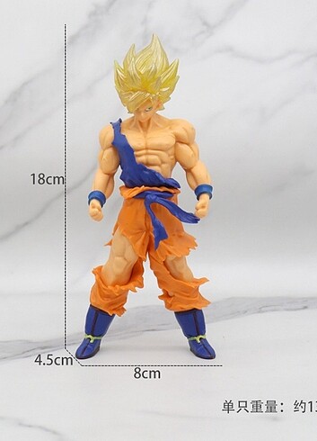 Dragon ball süper saiyan trunks 18 cm figür anime