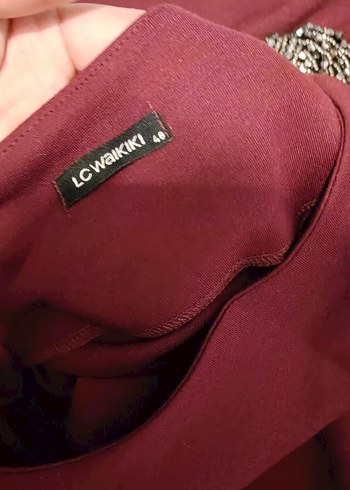 Bordo Uzun Kollu tunik - Görsel 4