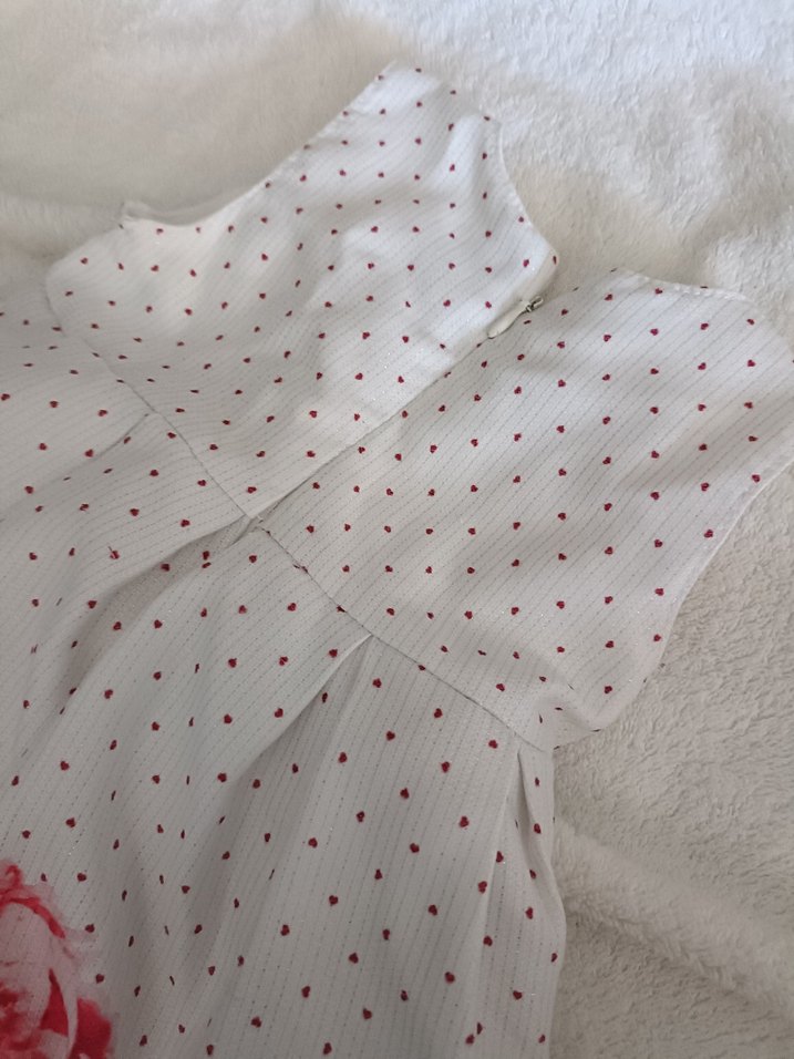 Kız Çocuk Çiçekli Kolsuz Elbise - Görsel 3