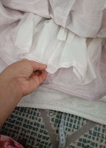 Pembe Kız Çocuk Pilili Elbise - Görsel 5