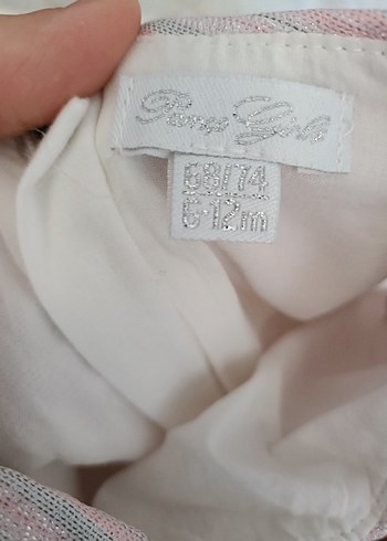 Pembe Kız Çocuk Pilili Elbise - Görsel 3