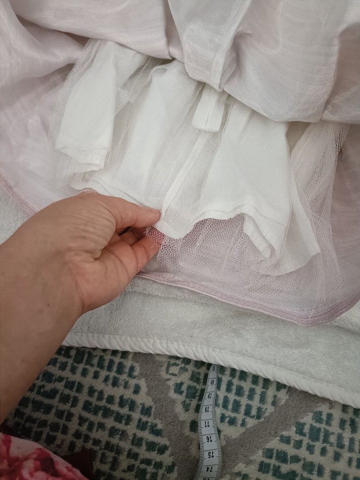 Pembe Kız Çocuk Pilili Elbise - Görsel 5