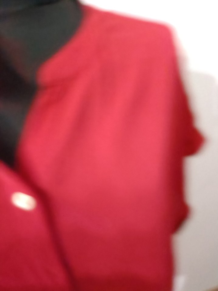 bordo Düğmeli  Kadın gömlek - Görsel 3