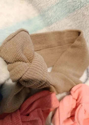 Pastel Renkli Örgü Çocuk Saç Bantları - Görsel 6