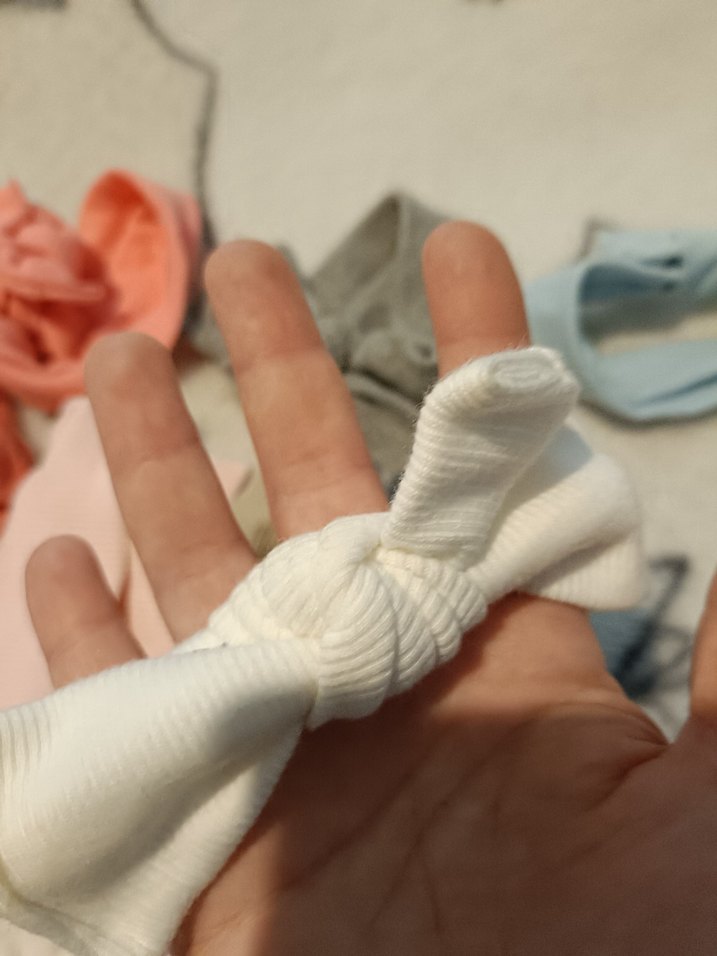 Pastel Renkli Örgü Çocuk Saç Bantları - Görsel 3