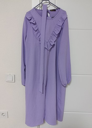 Lila Fırfırlı Uzun Kollu ikili takım - Görsel 2