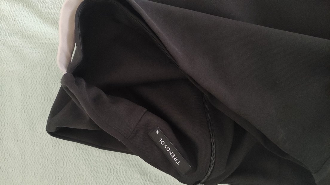 Pilili Siyah Mini Etek TRENDYOL - Görsel 3